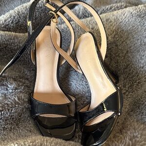 Elegant Black Patent Leather Heels